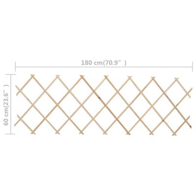 vidaXL Trelážové ploty 5 ks jedlové dřevo 180 x 60 cm