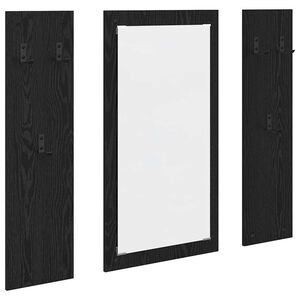 vidaXL N&aacute;stěnn&yacute; vě&scaron;&aacute;k na kab&aacute;ty N&aacute;stěnn&yacute; Čern&yacute; dub 96 x 1,5 x 90 cm