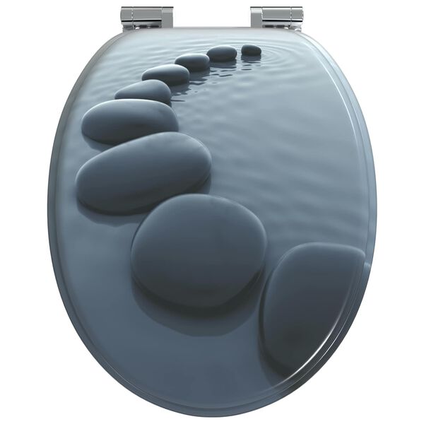 vidaXL Toaletn&iacute; sed&aacute;tko s tlumen&yacute;m zav&iacute;r&aacute;n&iacute;m &Scaron;ed&yacute; 44 x 38 cm MDF deska