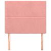 vidaXL Čelo postele růžov&eacute; 80x5x118/128 cm sametov&eacute;