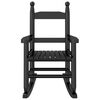vidaXL Houpac&iacute; křesla 2 ks pro děti čern&aacute; masivn&iacute; topolov&eacute; dřevo
