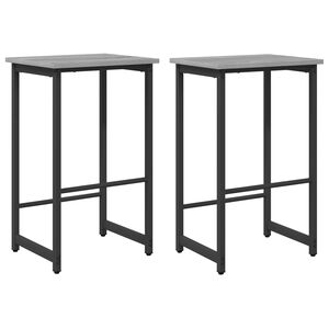 vidaXL Barov&aacute; stolička 2 ks &Scaron;ed&yacute; Sonoma 40 x 32 x 74 cm