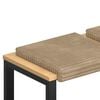 vidaXL Pol&scaron;t&aacute;ř na lavici 4 ks Hladk&yacute; kord Taupe Hloubka 35 cm