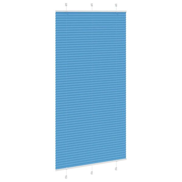 vidaXL Plisovan&aacute; roleta modr&aacute; 110x200 cm &Scaron;&iacute;řka l&aacute;tky 109,4cm Polyester