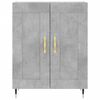 vidaXL Skř&iacute;ň highboard betonově &scaron;ed&aacute; 69,5x34x180 cm kompozitn&iacute; dřevo