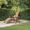 vidaXL Zahradní stolek Adirondack hnědý 38 x 38 x 46 cm HDPE