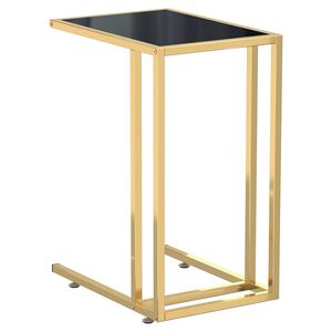 vidaXL Stolek na notebook čern&yacute; 50 x 35 x 65 cm tvrzen&eacute; sklo