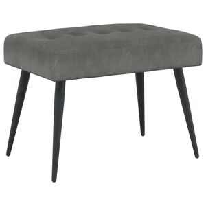 vidaXL Lavice s knofl&iacute;kov&yacute;m pro&scaron;&iacute;v&aacute;n&iacute;m Tmavě &scaron;ed&aacute; 60 x 40 x 45 cm