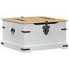 vidaXL storage box s polic&iacute; B&iacute;l&aacute; 78 x 78 x 45 cm Masivn&iacute; borov&eacute; dřevo