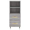 vidaXL Skř&iacute;ň highboard &scaron;ed&aacute; sonoma 34,5 x 34 x 180 cm kompozitn&iacute; dřevo