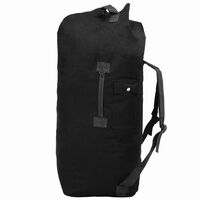 vidaXL Sportovní taška v army stylu 85 l černá
