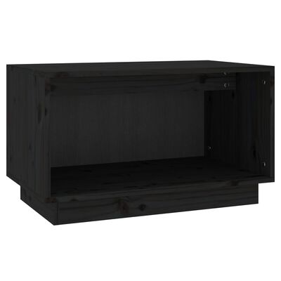 vidaXL TV skříňka černá 60 x 35 x 35 cm masivní borové dřevo