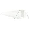 vidaXL Sklen&iacute;k s ocelov&yacute;m r&aacute;mem b&iacute;l&yacute; 44 m&sup2; 22 x 2 x 2 m