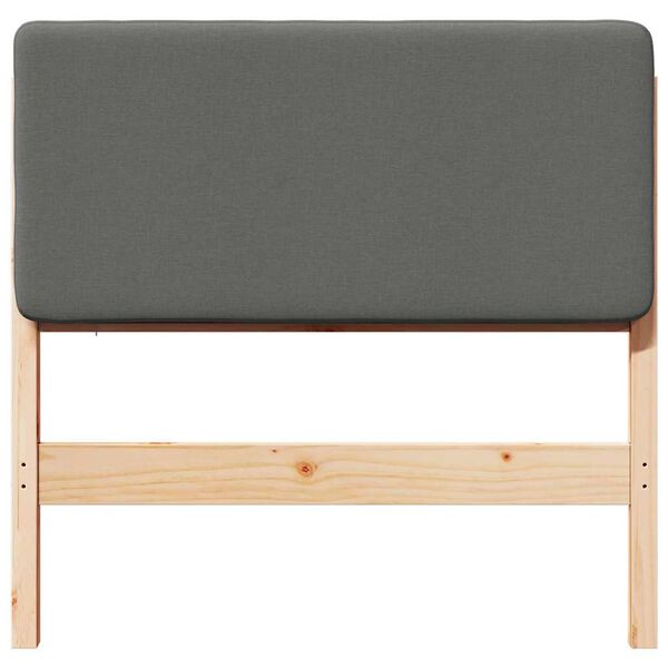 vidaXL Čalouněn&eacute; čelo postele s čelo Hněd&aacute; a světle &scaron;ed&aacute; 90 cm