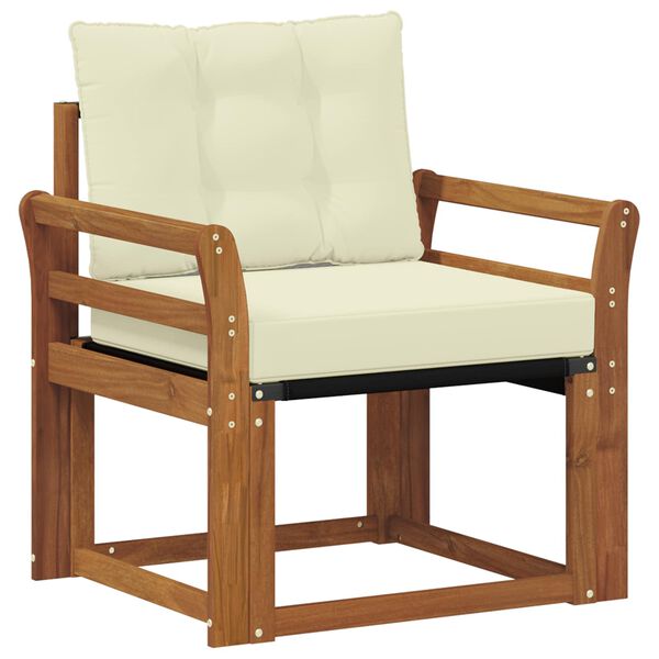 vidaXL Venkovn&iacute; pohovkov&aacute; souprava Masivn&iacute; ak&aacute;ciov&eacute; dřevo a Textilene