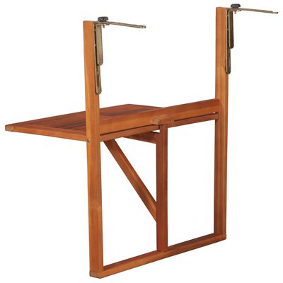 vidaXL Závěsný stůl na balkon 64,5 x 44 x 80 cm masivní akáciové dřevo