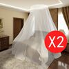 vidaXL Moskytiéra 2 pcs kruhová 56x325x230 cm