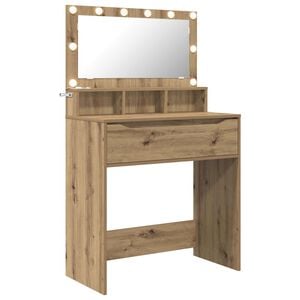 vidaXL Toaletn&iacute; stolky do ložnice Artisanov&yacute; dub 80 x 39,6 x 135 cm