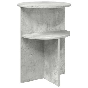 vidaXL Bočn&iacute; stůl Betonově &scaron;ed&aacute; &Oslash; 39,5 x 55 cm Kompozitn&iacute; dřevo