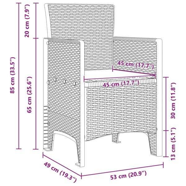 vidaXL Zahradn&iacute; j&iacute;deln&iacute; souprava 11 pcs Antracit Syntetick&yacute; ratan