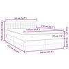 vidaXL Box spring postel s matrac&iacute; tmavě zelen&aacute; 140x220 cm samet