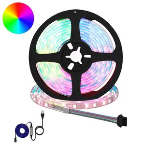 vidaXL LED p&aacute;s 2 ks Čern&aacute; a průhledn&aacute; Měď a plast