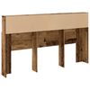 vidaXL Čelo postele s &uacute;ložn&yacute;m prostorem old wood 180 x 19 x 103,5 cm