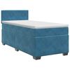 vidaXL Postel boxspring s matrac&iacute; s čelo Tmavě modr&aacute; 80 x 200 cm Samet