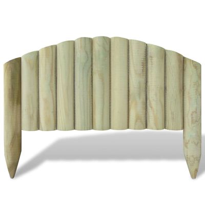 vidaXL Travní palisády 10 ks dřevo 55 cm