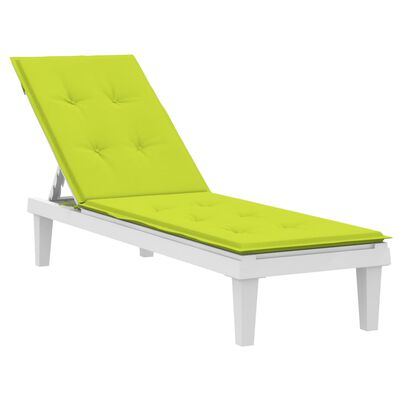 vidaXL Poduška na polohovací židli jasně zelená (75+105) x 50 x 3 cm