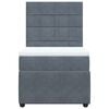 vidaXL Box spring postel s matrac&iacute; tmavě &scaron;ed&aacute; 80 x 200 cm samet