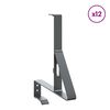vidaXL Podpora na sn&iacute;h 12 pcs Antracit 29,5 x 3 x 34,5 cm Ocel