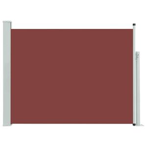 vidaXL Zatahovac&iacute; bočn&iacute; mark&yacute;za/z&aacute;stěna na terasu 140 x 500 cm hněd&aacute;