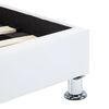 vidaXL Rám postele s LED světlem bílý umělá kůže 100 x 200 cm