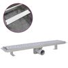 vidaXL Rovn&yacute; sprchov&yacute; odtokov&yacute; žlab bubliny 630 x 140 mm nerezov&aacute; ocel