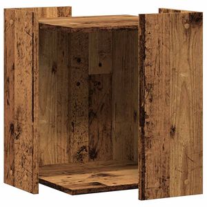 vidaXL Skř&iacute;ňka na kočič&iacute; z&aacute;chod old wood 42x42x51 cm kompozitn&iacute; dřevo