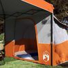 vidaXL Sada Camping Stanů se střechou 2 pcs Oranžov&aacute; Taffeta a Tkanina