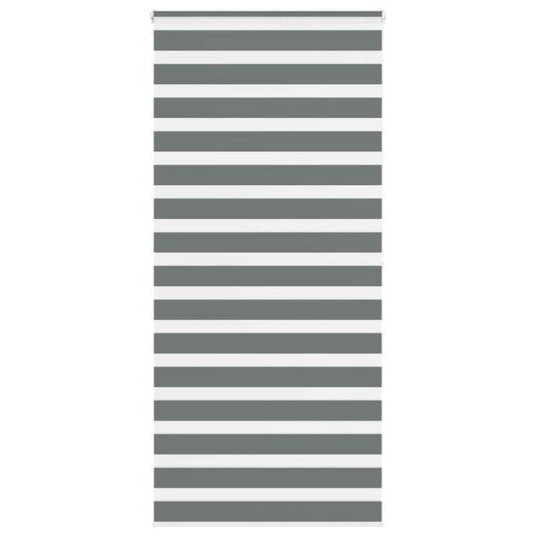 vidaXL Zebra roleta tmavě &scaron;ed&aacute; 95x200 cm &scaron;&iacute;řka l&aacute;tky 90,9 cm polyester