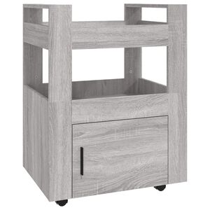 vidaXL Kuchyňsk&yacute; voz&iacute;k &scaron;ed&yacute; sonoma 60 x 45 x 80 cm kompozitn&iacute; dřevo