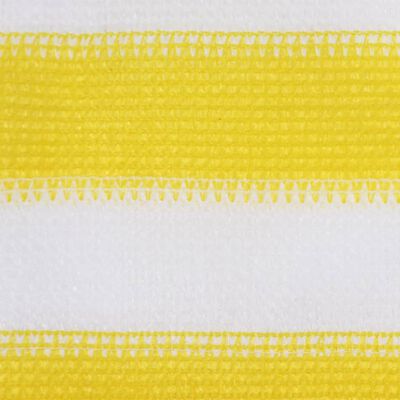 vidaXL Balkonová zástěna žluto-bílá 120 x 400 cm HDPE