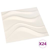 vidaXL 24 ks Nástěnné panely 3D 0,5 x 0,5 m 6 m²