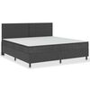 vidaXL Postel boxspring tmavě &scaron;ed&aacute; textil 200 x 200 cm