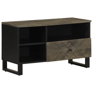 vidaXL TV skř&iacute;ňka čern&aacute; 80 x 33 x 46 cm masivn&iacute; mangovn&iacute;kov&eacute; dřevo