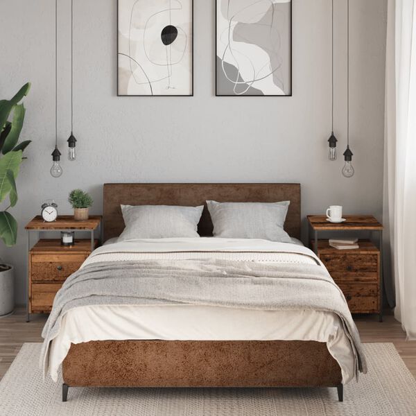 vidaXL Nočn&iacute; stolky 2 ks old wood 44 x 45 x 60 cm kompozitn&iacute; dřevo