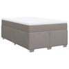 vidaXL Box spring postel s matrac&iacute; taupe 120x190 cm textil