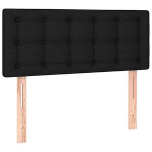 vidaXL Čelo postele čern&eacute; 80 x 5 x 78/88 cm textil