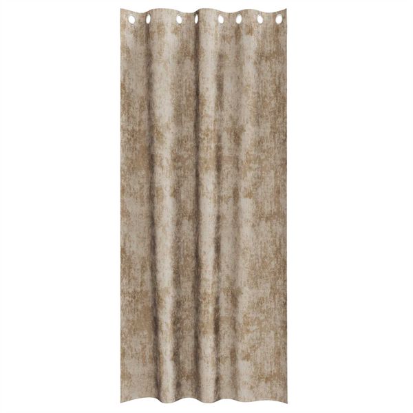 vidaXL Sametov&eacute; z&aacute;věsy se z&aacute;clonami 2 pcs champagne 225 x 140 cm samet