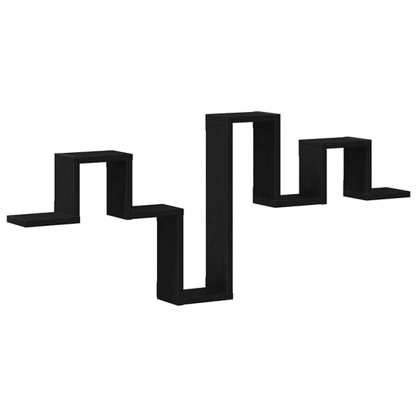 vidaXL N&aacute;stěnn&aacute; polička N&aacute;stěnn&yacute; Čern&yacute; dub 104,5 x 43 x 10 cm