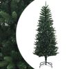 vidaXL Artificial Hinged Christmas Tree 120 cm PE a PVC Zelen&aacute;