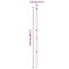 vidaXL Plotový sloupek. Jiný 26 pcs Zelená 3,2 x 3,2 x 210 cm Ocel